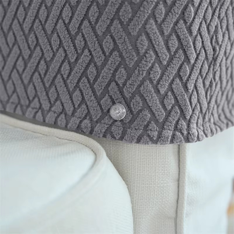WANERQU 2er-Set elastische Sofa-Armlehnen-Schonbezüge in Schwarz und Grau, waschbare und staubdichte Sessel-Abdeckungen im modernen Design - Bild 4