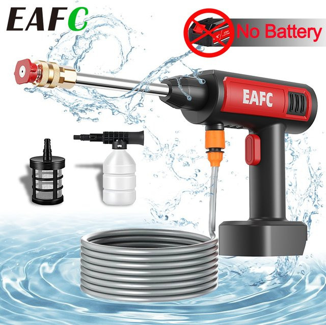 EAFC Akku-Hochdruckreiniger Cordless mit 60 Bar für Makita 18V LXT Batterien, Schwarz - Bild 1