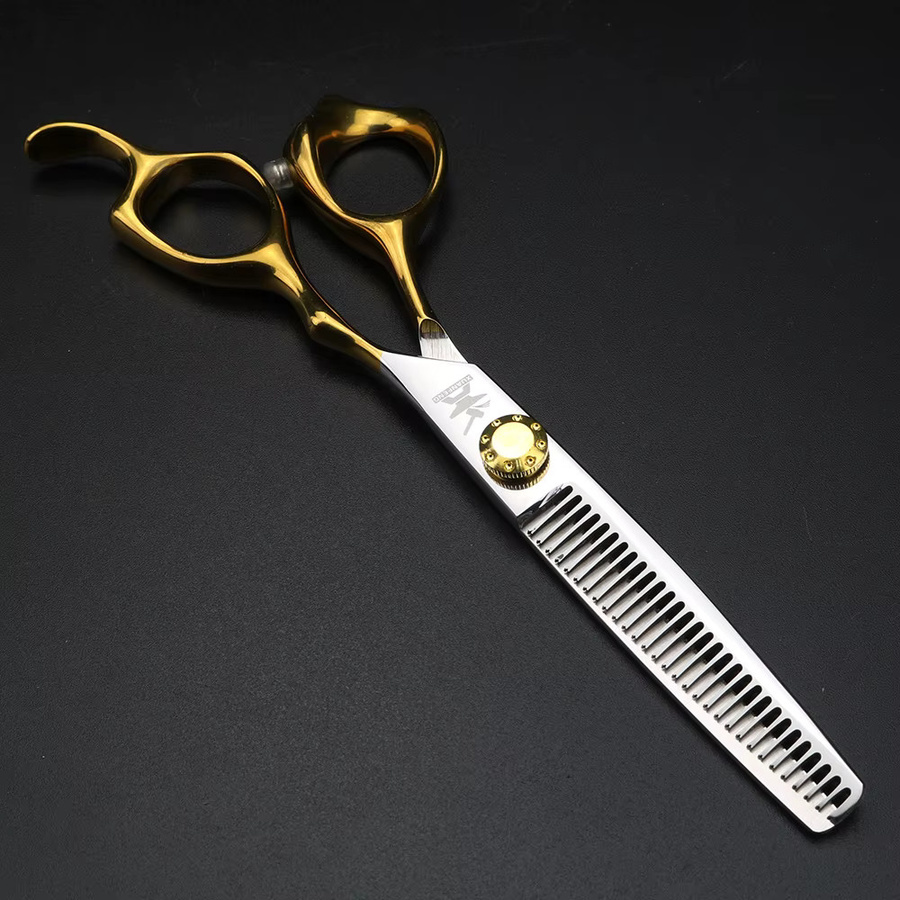 XUANFENG Friseurschere mit Fischschuppengriff, Schneide- und Effilierschere - Bild 2
