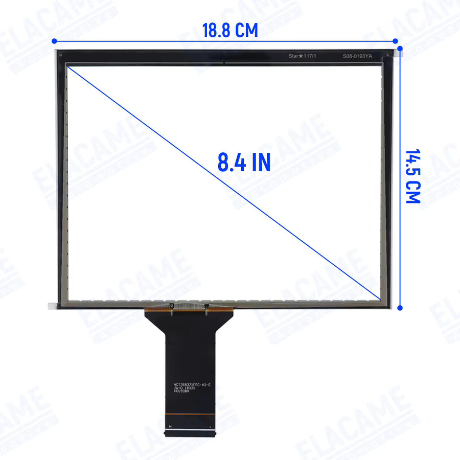 ELACAME Ersatz 8,4 Zoll Uconnect 4C UAQ Touchscreen Digitizer für Radionavigation passend für RAM Jeep Compass und Dodge Challenger - Bild 2