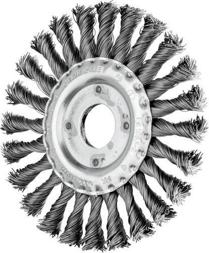 PFERD TOOLS Rundbürste gezopft RBG für Winkelschleifer, Stahl-Draht-Ø 0,50 mm, Farbe: Silber, Durchmesser: 125 mm, Bohrung: 22,2 mm - Bild 1