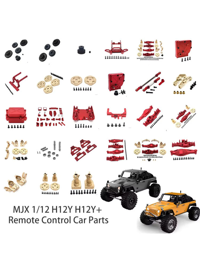 MJX RC Auto Zubehör, Metall-Upgrade Vorderachse Lenkgetriebe, 1/12 - Bild 3