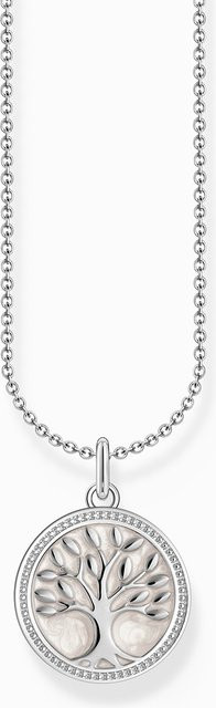 Thomas Sabo Kette mit Tree of Love Anhänger, 925 Silber, Weiß, Damen - Bild 1