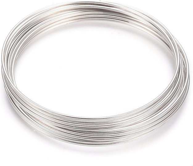 Armbänder aus Edelstahl, Silber, 5,5 cm, 10er Set - Bild 1