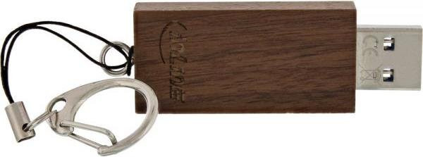 InLine 35064W USB 3.0 Flash Drive Typ A mit 64 GB Kapazität in Braun - Bild 1