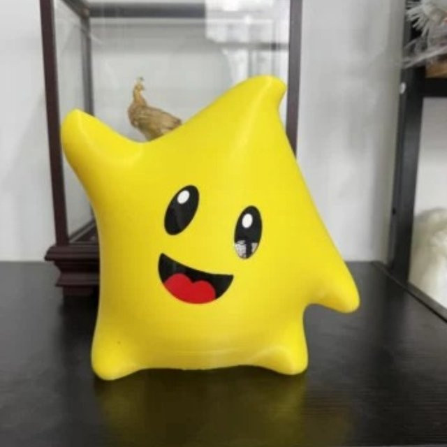 Bandai Kreativer 3D Sternförmiger Leuchtender Popcorn-Eimer in Mehrfarbig und Gelb, Tischdekoration für dein Heimkino, Höhe: 25 cm - Bild 1