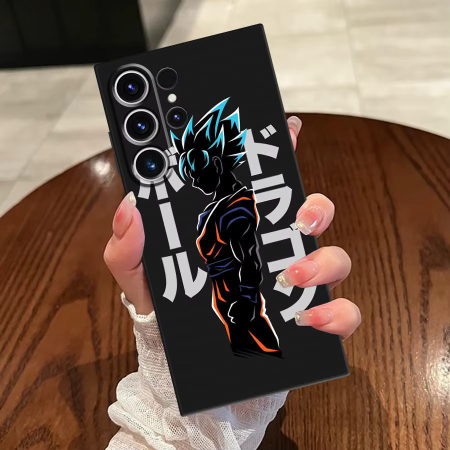 Schwarze weiche Handyhülle mit Dragon Ball Design für Samsung Galaxy S20, S21 FE, S23 Ultra, S24 Plus und S25 Edge - Bild 3