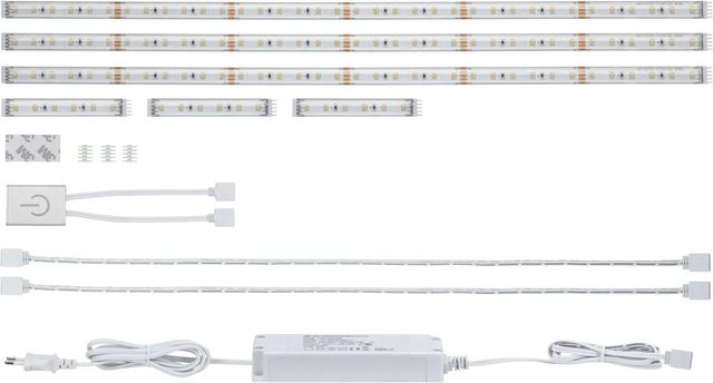 Paulmann MaxLED Comfort LED-Streifen-Komplettset für die Küche, Silber, Warmweiß, 1,8 m, IP44, dimmbar - Bild 1