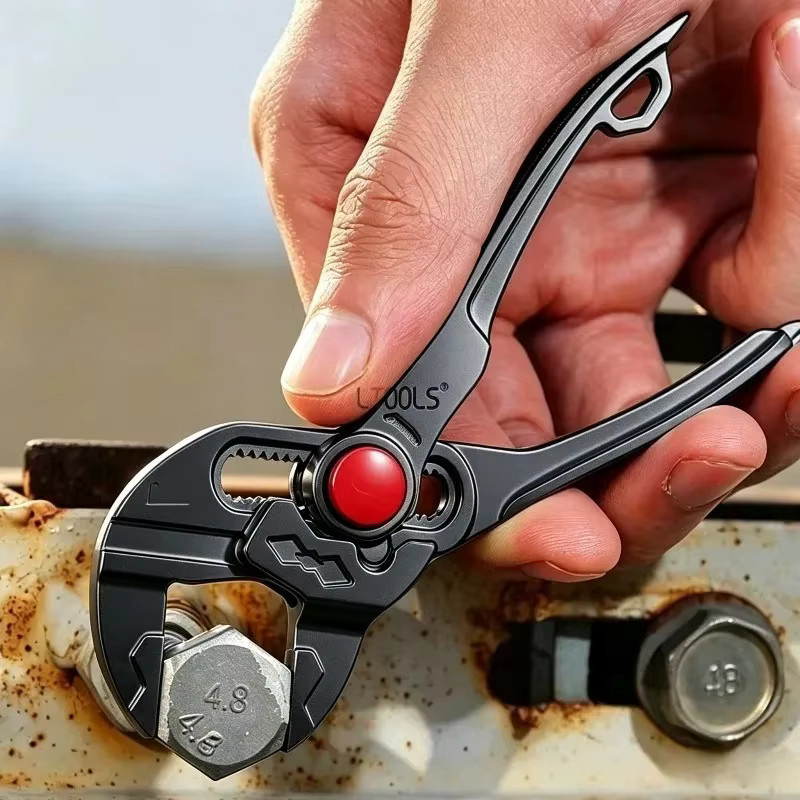 LTOOLS Verstellbare Wasserpumpenzange 4 Zoll, Industrielle Verstärkte Hochhärte-Rohrzange als Multifunktionales Reparatur-Handwerkzeug - Bild 4