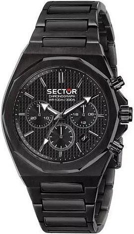Sector Chronograph, Edelstahl, Quarz, 41 mm, Herren, Schwarz - Bild 1