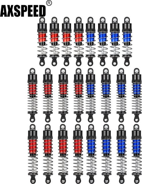 AXSPEED Stoßdämpfer aus Aluminiumlegierung, 4-teiliges Set, Blau, 1:10 - Bild 1