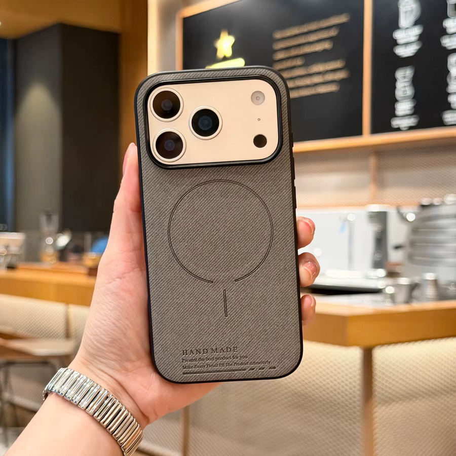 Magnetische Luxus-PU-Leder-Handyhülle für iPhone 17 Pro Max, iPhone 16 Plus und iPhone 17 Pro in Blau, ultradünne stoßfeste Rüstung mit MagSafe-Kompatibilität - Bild 1