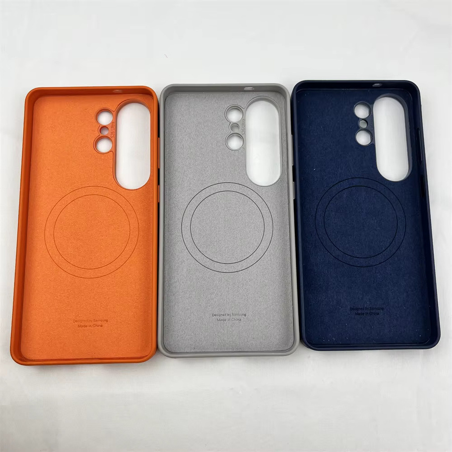 Luxuriöses Leder-Magnet-Case für Samsung Galaxy S26 Ultra in Braun/Mehrfarbig mit MagSafe Wireless Charging Unterstützung - Bild 5