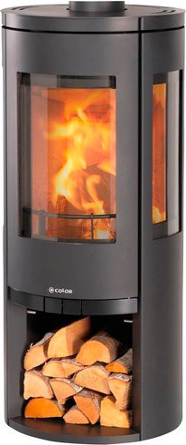 COLOR EMAJL Kaminofen Glasgow in Schwarz aus Stahl mit 6,4 kW Leistung, B/T/H: 114,8 x 50,8 x 50,8 cm - Bild 1