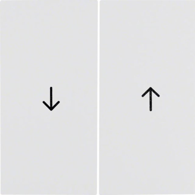 Berker Wippe mit Pfeil-Symbol in Polarweiß - Bild 1