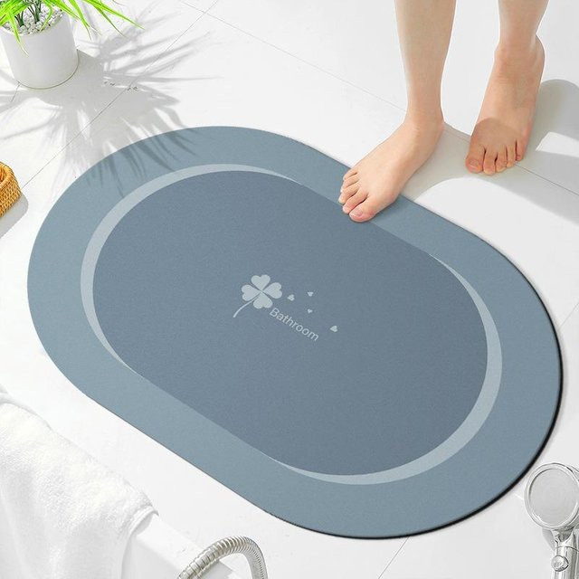 Saugfähige Kieselgur Fußmatte von Yiran Furniture, rutschfest und schmutzabweisend, B/T: 60 x 40 cm - Bild 1