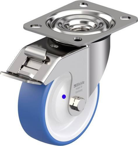 Blickle LEX-POTHS 100XKA-FI Edelstahl-Lenkrolle mit Rad-Durchmesser 100 mm und einer Tragfähigkeit von max. 150 kg - Bild 1