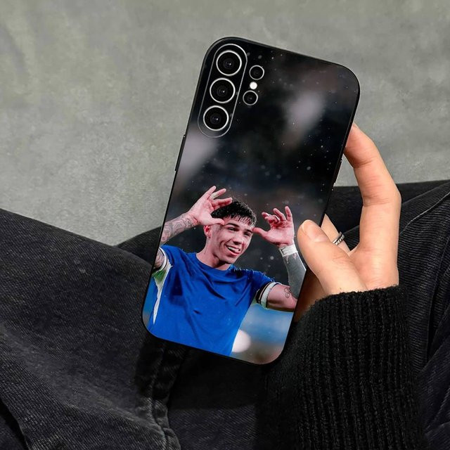Enzo Fernandez Handyhülle für Samsung Galaxy S25 S24 S23 S22 S21 S20 Ultra Plus FE Note 5G in Schwarz - Bild 1