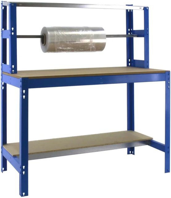 PROREGAL Packtisch Buffalo Blau H x B x T: 84 x 150 x 76 cm mit 600 kg Traglast - Bild 1