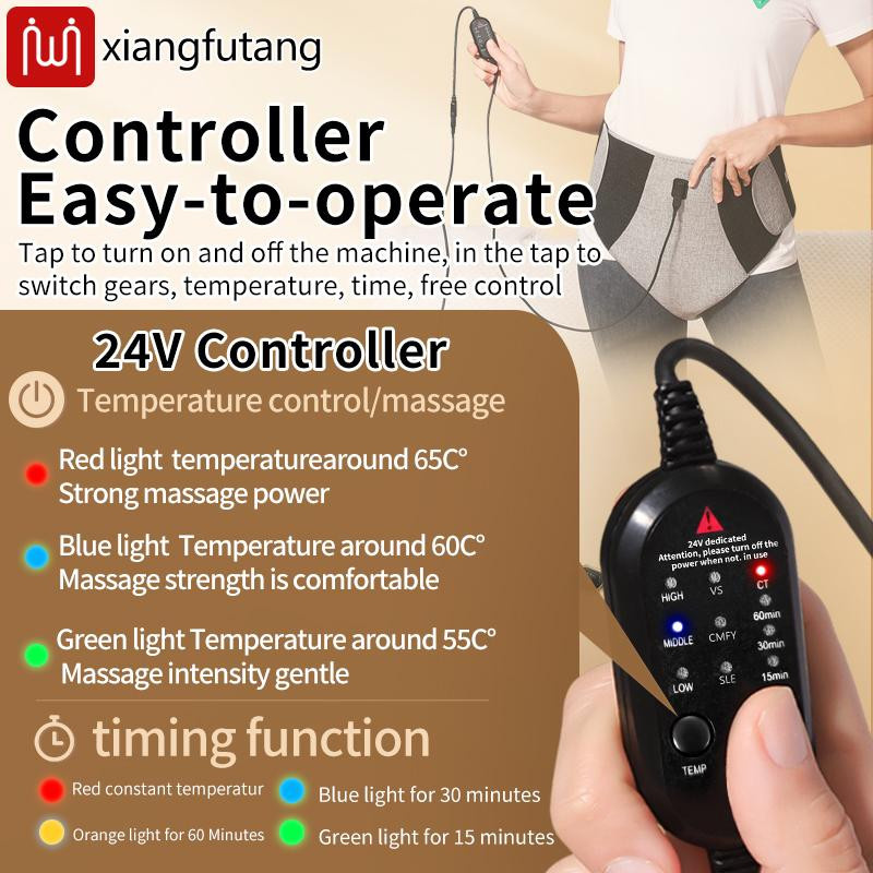 Binchi Health Electronics Rotlichttherapie Bauchmassagegerät mit Heizfunktion und Vibration zur Linderung von Menstruationsschmerzen - Bild 2