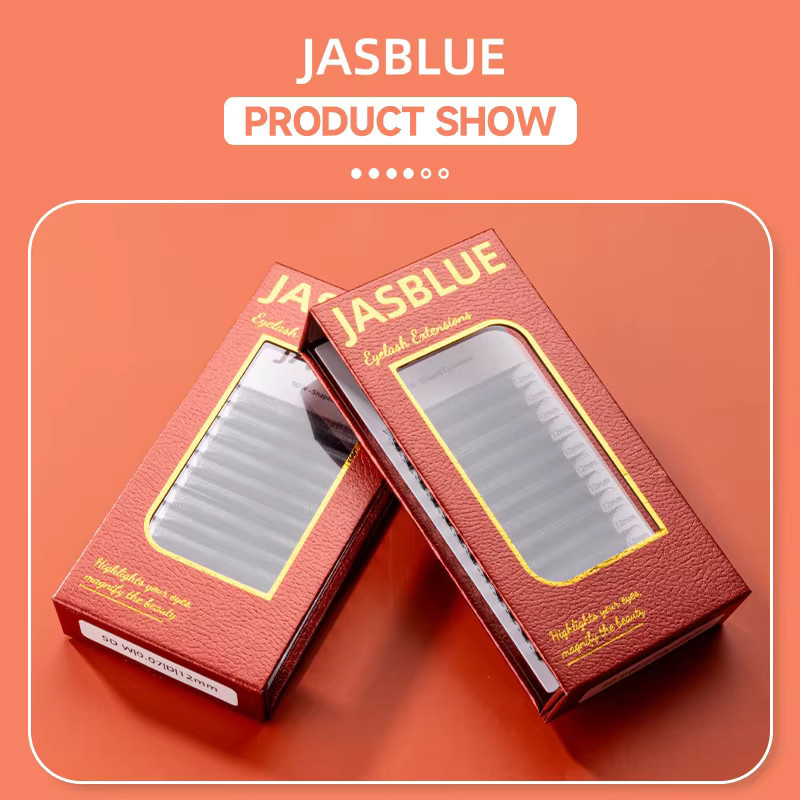 JASBLUE W-förmige Wimpern, 5D Volumenfächer, C/D-Locken, Black - Bild 2