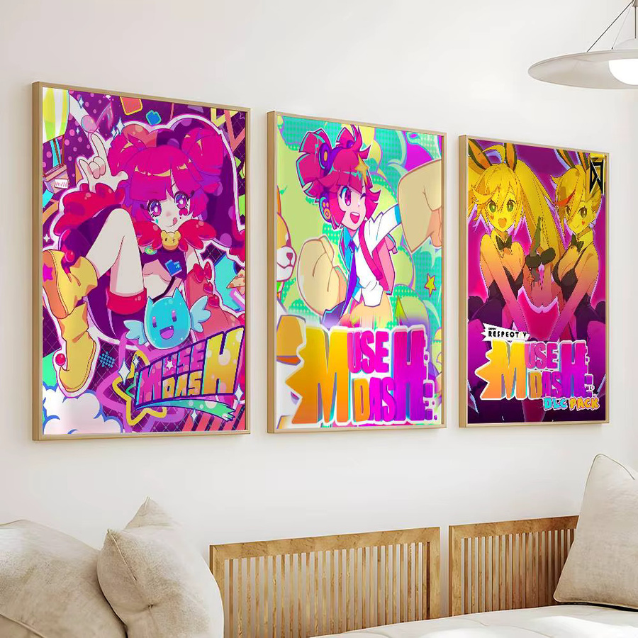 Muse Dash Poster Bilibili Wandkunst Aufkleber Mehrfarbig - Bild 3