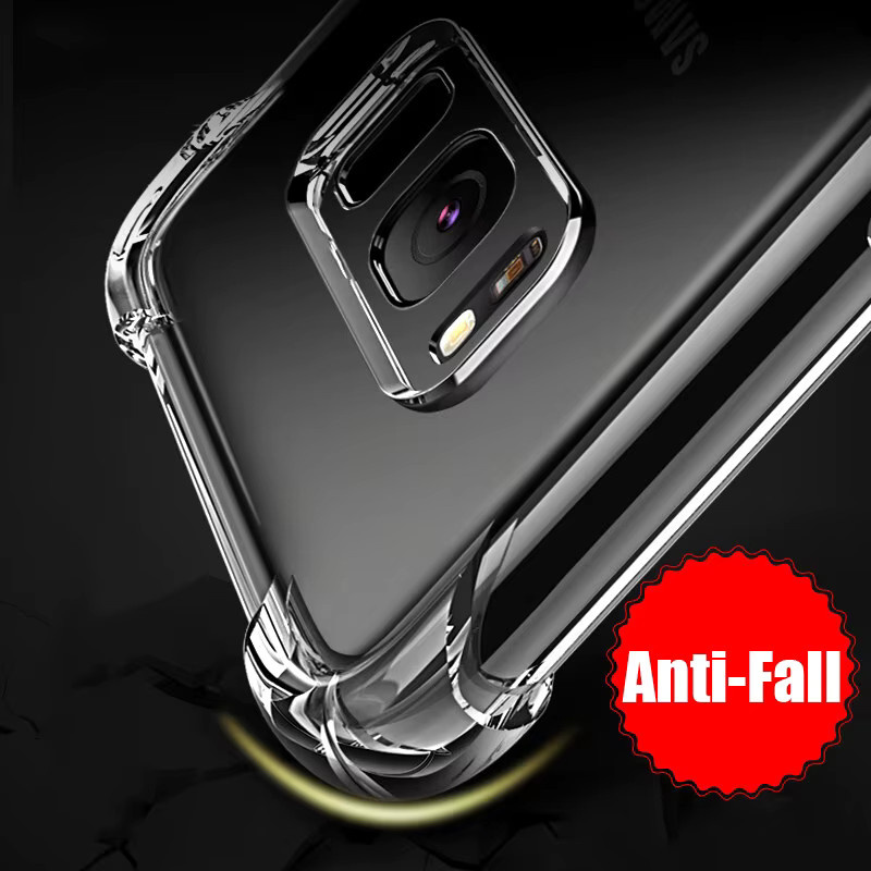 Stoßfeste und transparente Silikon Schutzhülle für Samsung Galaxy S20 S21 S22 S23 S8 S9 S10 Note 10 Plus 20 Ultra - Bild 3