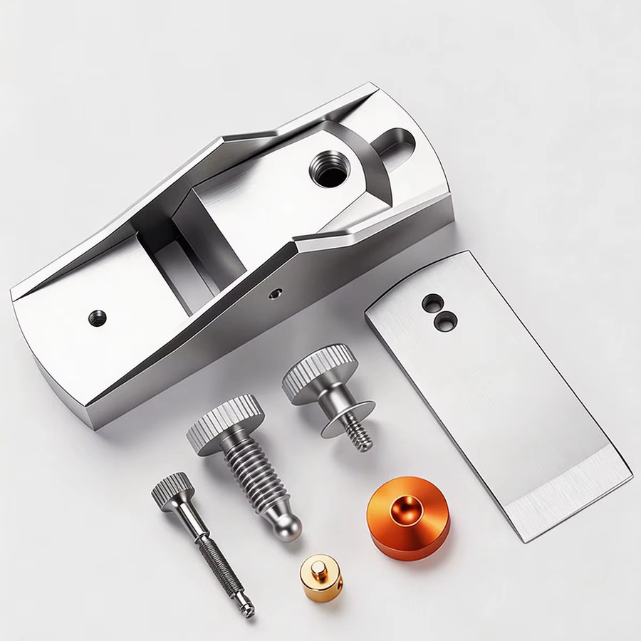 NIUXIANG Mini-Holzbearbeitungs-Handhobel aus Aluminiumlegierung in Silber im europäischen Stil für Tischler-DIY-Arbeiten - Bild 4