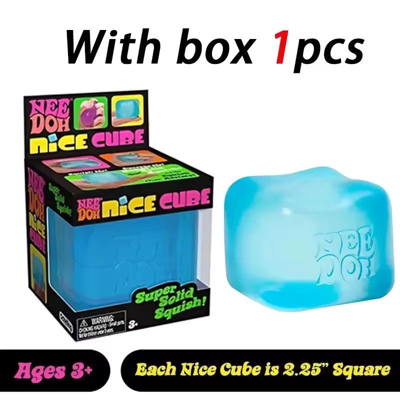 Schylling Needoh Quallen- & Würfel-Squishy-Spielzeug, weiches Jelly-Squeeze-Sensorik-Fidget-Spielzeug - Bild 4