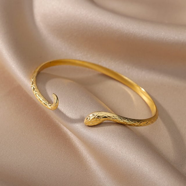 HPTOTMG Armband Edelstahl, Gold, Vintage, Damen - Bild 1