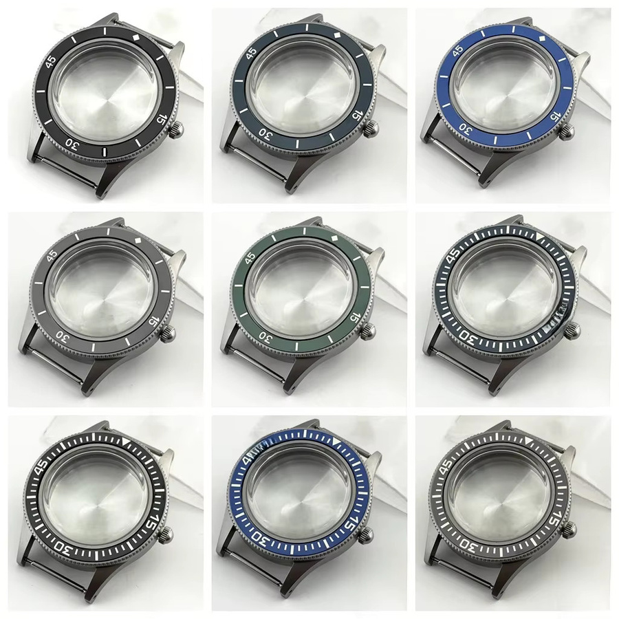 RICHUS Uhrengehäuse, Edelstahl, Keramik, Silber, 40 mm, Unisex - Bild 2