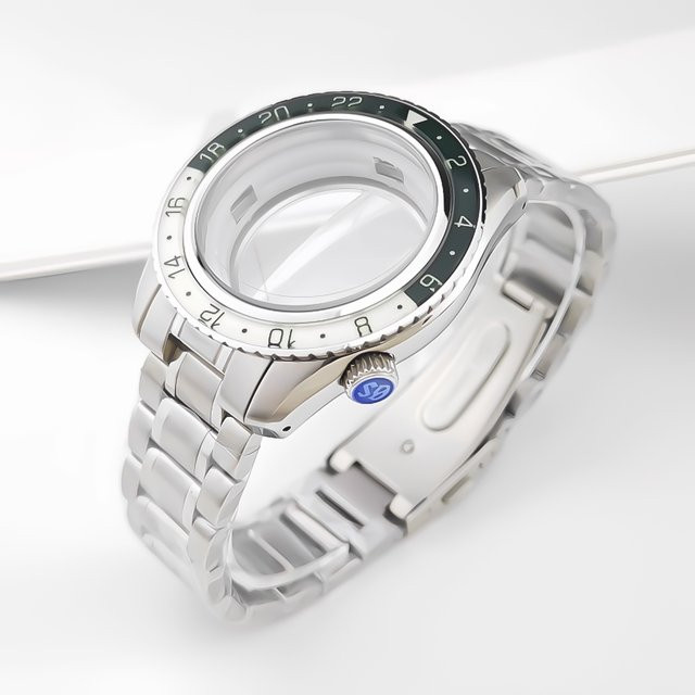 Seiko Uhren-Teile Lünette, Edelstahl, Silber, Unisex - Bild 1