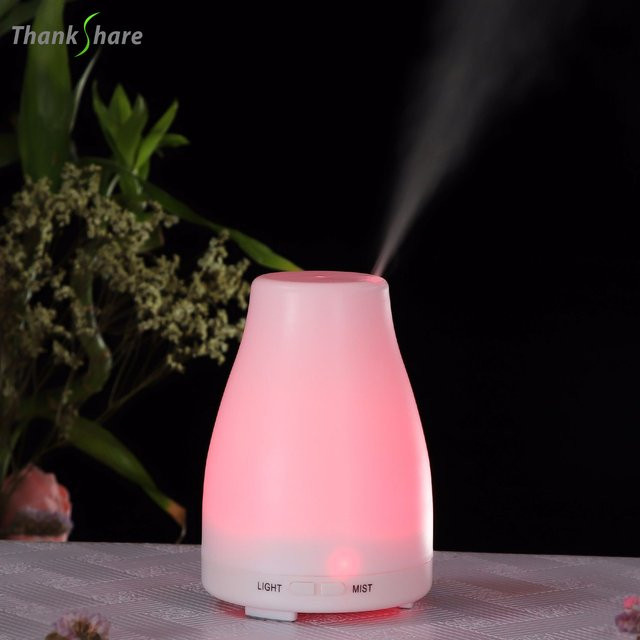 Thankshare Aromatherapie Diffuser Ultraschall Luftbefeuchter mit LED Nachtlicht in Pink - Bild 1