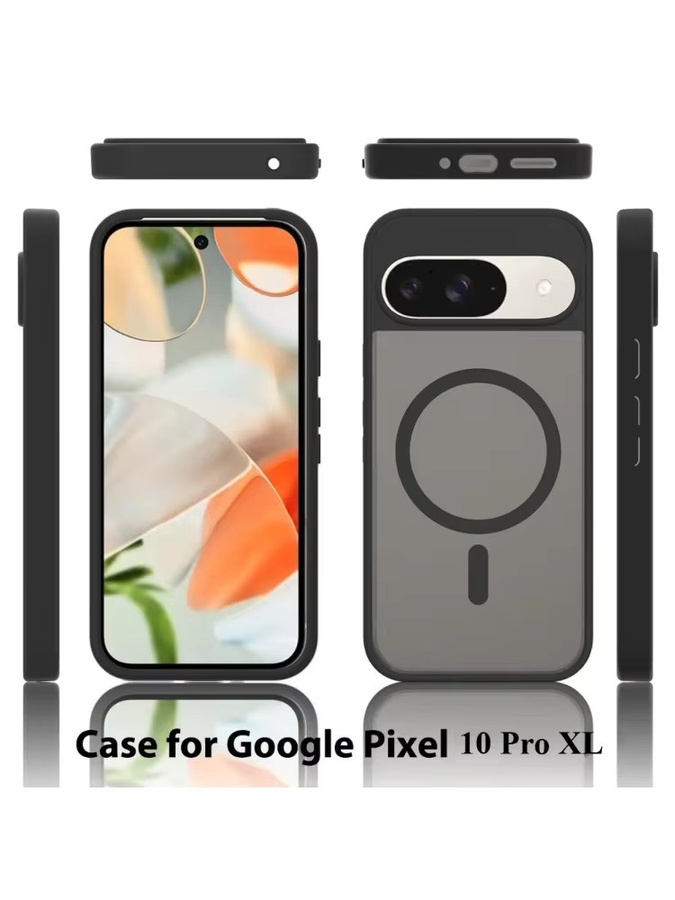 Google Handyhülle für Pixel 10 und Pixel 9 Pro XL, mattiert, transparent oder schwarz, magnetisch und kabelloses Laden unterstützt - Bild 6