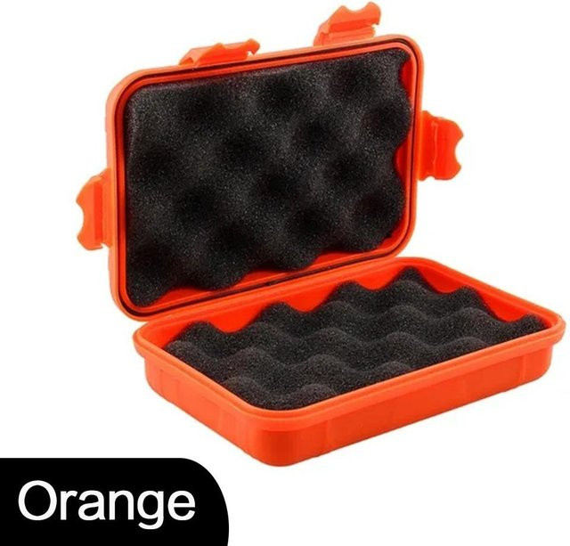 Ambiel Charm Wasserdichte Outdoor Kunststoff Box mit Deckel für Camping und Reise in Schwarz oder Orange - Bild 1