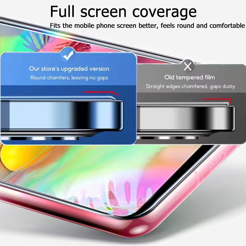 3er-Set Upgrade Displayschutzfolie aus 9H gehärtetem Glas für Samsung Galaxy A71 4G, transparent, Fingerabdruck-Entsperrung kompatibel - Bild 2