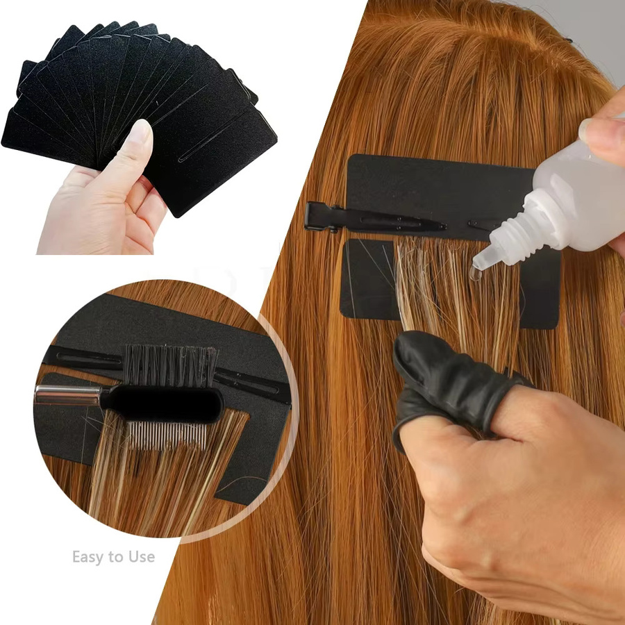 Hitzeschutzschilde für Haarverlängerungen, Kopfhautschutz, Isolierfolie - Bild 4