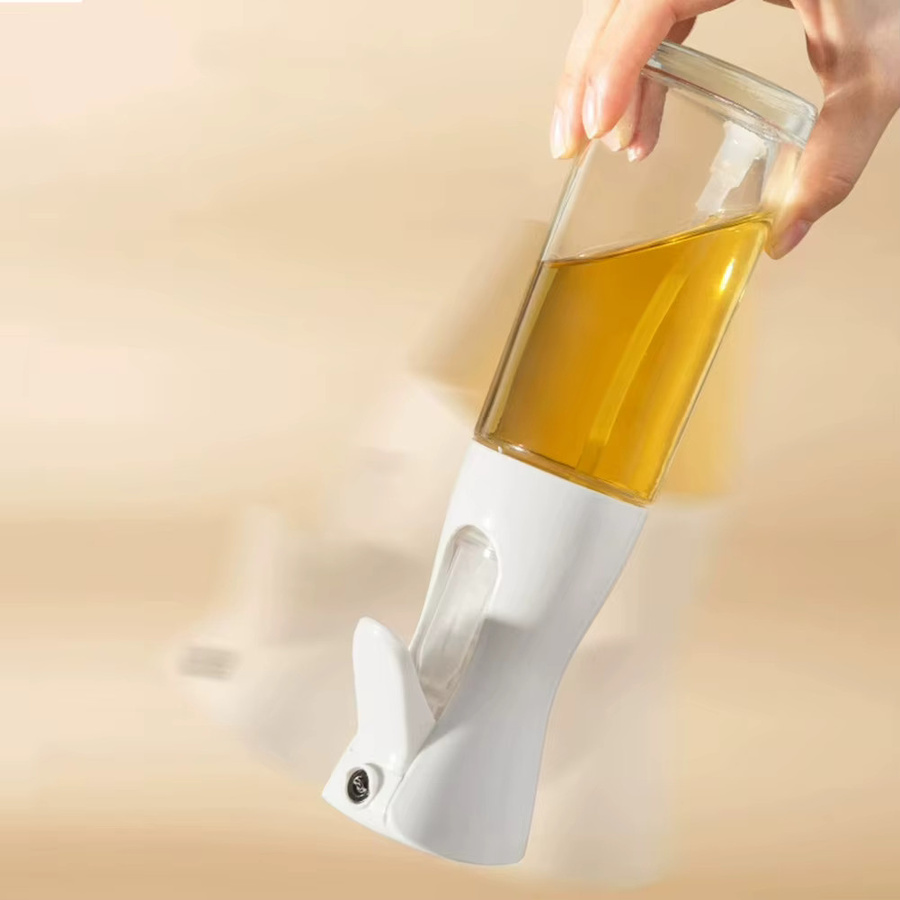 TWISTER.CK Öl Sprayer aus Glas in Transparent oder Weiß, 200 ml Sprühflasche für Küche, Salat und Grill - Bild 2
