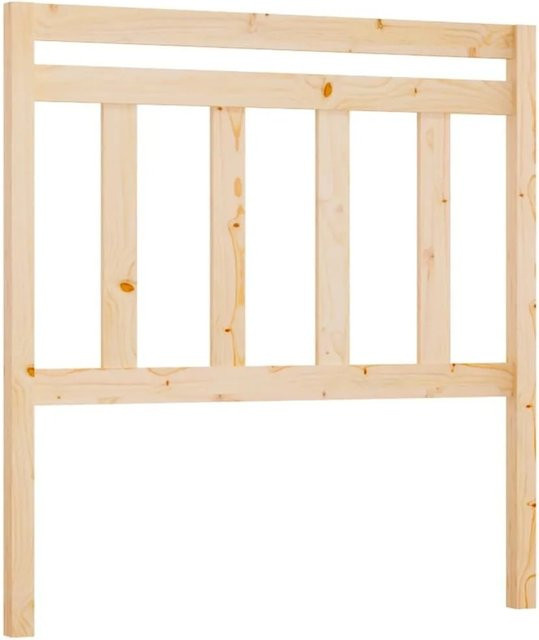 vidaXL Kopfteil aus Massivholz Kiefer in rustikalem Design, B/H/T: 81 x 100 x 4 cm - Bild 1