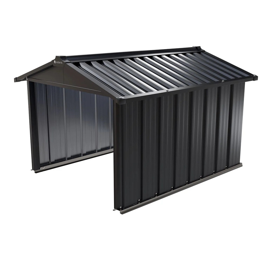 Juskys Mähroboter Garage MGMT1 aus Metall mit Satteldach in Anthrazit, B/T/H: 98 x 89 x 63 cm - Bild 3