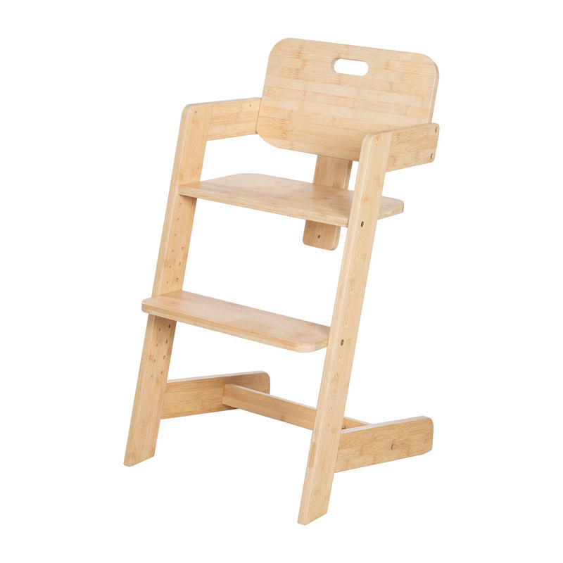 Roba Treppenhochstuhl Nature Up in Braun und Beige aus Holz mit Armlehnen und Höhenverstellbarkeit - Bild 2
