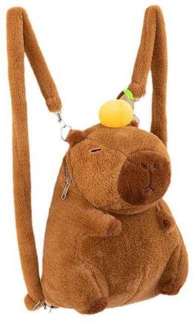 Binchi Fitness Capybara Plüschtier Rucksack, braun, 35cm, ab 14 Jahren - Bild 1