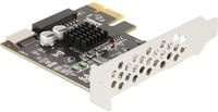 Delock USB Expansion Card PCIe zu USB 5 Gbps Typ-E Key A, Schwarz - Bild 1