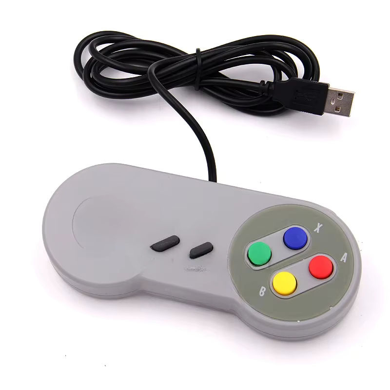 WYMECT USB Gaming Controller Joystick Gamepad in Grau für Nintendo SNES, Windows PC und Raspberry Pi 4 B - Bild 5
