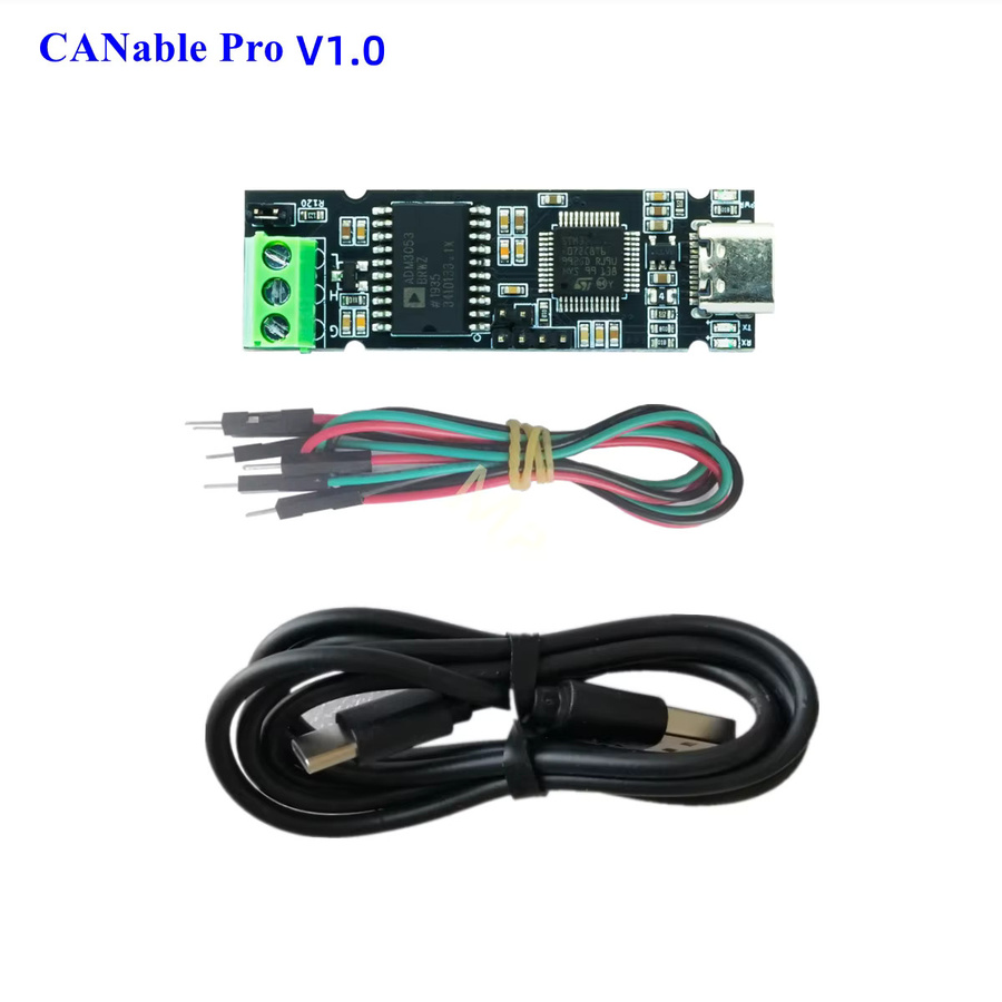 MacroBase CANable Pro USB-zu-CAN-Transceiver-Analysator-Adapter mit USB-C Anschluss in Schwarz - Bild 2