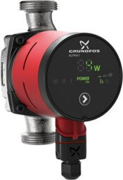 Grundfos Hocheffizienz Umwälzpumpe Alpha1 20-60N in Rot mit Isolierung, G 1 1/4, PN 10, 230 V - Bild 1