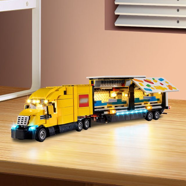 BlockGlow LED-Beleuchtungsset für Gelber Lieferwagen 60440, Zubehör - Bild 1