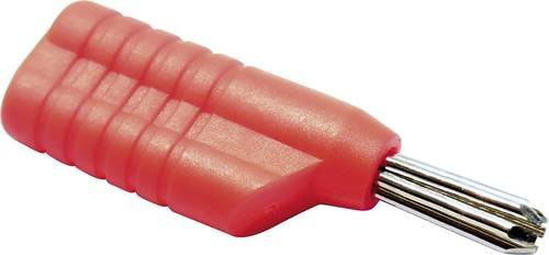 Schnepp N 4041L Büschelstecker gerade mit 4mm Stift Durchmesser in Rot - Bild 1