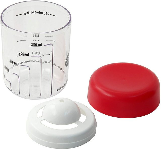 Dr. Oetker Messbecher mit Eitrenner, 3-teiliges Set, transparent, 250 ml - Bild 1