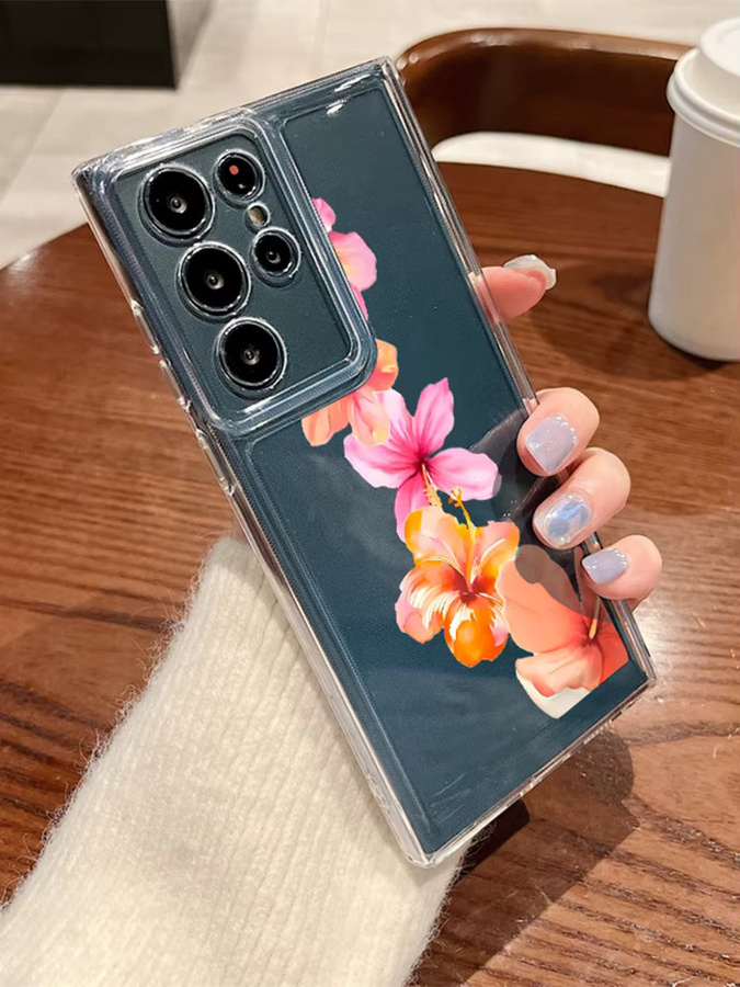 YISHANGOU Silikonhülle Lily Flowers Transparent für Samsung Galaxy S25 S24 S23 S22 Ultra FE A56 A55 A36 A35 A16 A15 5G - Bild 4
